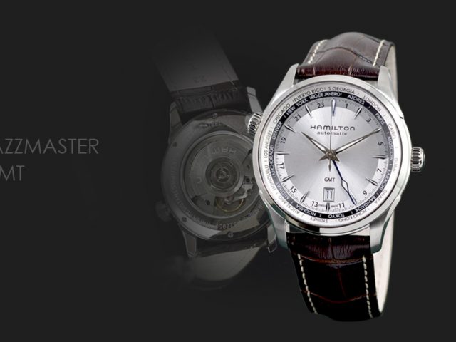 ハミルトンジャズマスタートラベラー GMT42mmシルバーダイヤル H32605551