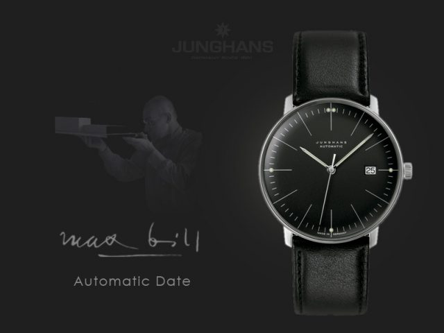 ユンハンス マックス ビル 自動巻きディト38mm カーフストラップ仕様027 4701.00