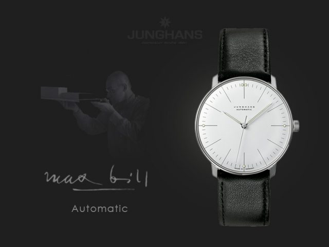 ユンハンス マックスビル 自動巻き38mm バーインデックス 027 3501 00
