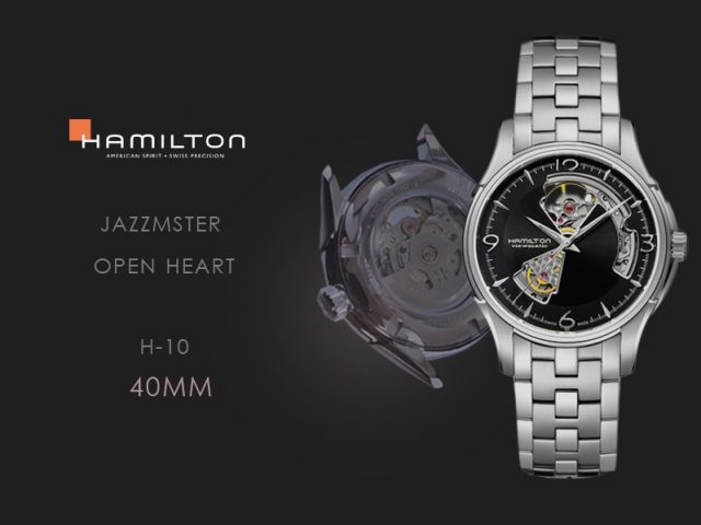 ハミルトン ジャズマスター オープンハートブラック・ブレス仕様 H32565135