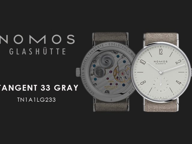 ノモス タンジェント33 グレー nomosα 手巻き TN1A1LG233