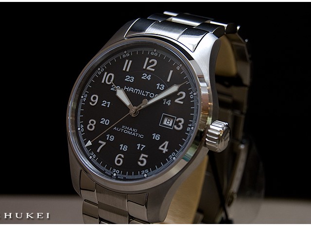 ハミルトン カーキフィールドオート 44mm ブレス仕様 H70625133
