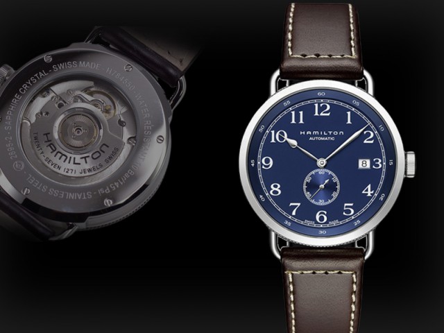 ハミルトン カーキ ネイビー パイオニアスモールセコンド 40MM ブルー H78455543
