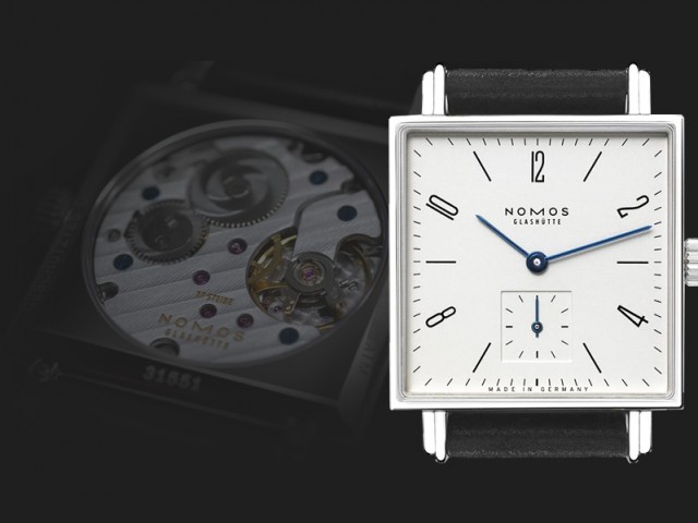 ノモス テトラ ラージ 29.5×29.5 nomos α 手巻き TT1A1W2L
