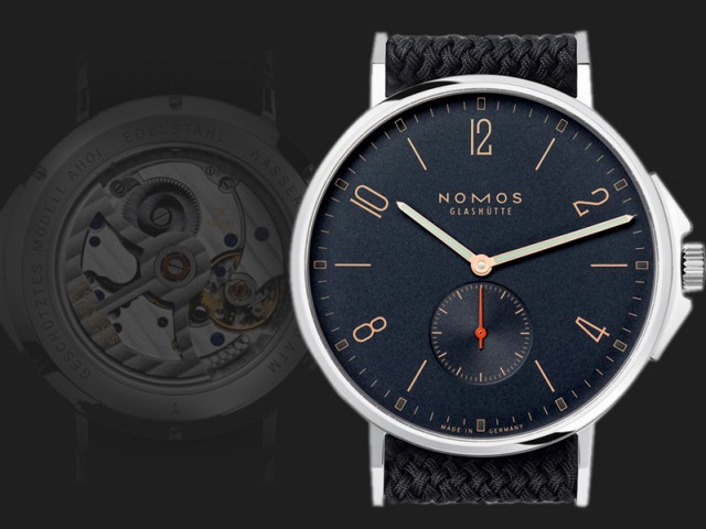 ノモス Ahoi-アホイ アトランティック 40mm nomos ε 自動巻きAH1E1AT2