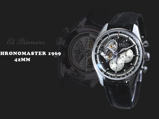 ゼニス クロノマスター1969ブラック42MM 03.2042.4061/21.C496