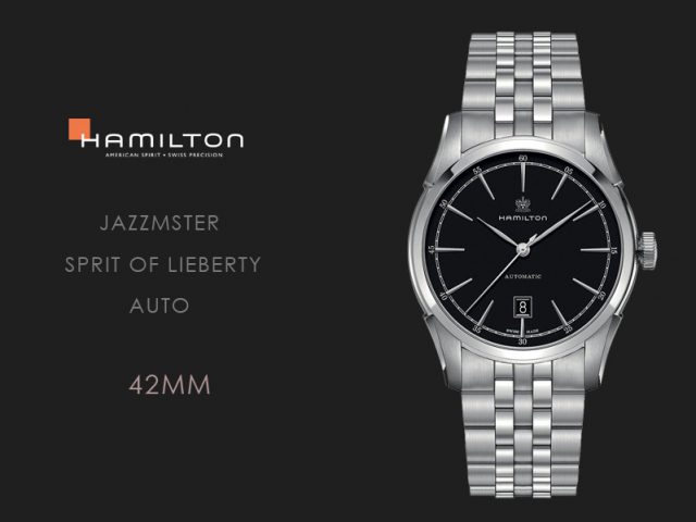 ハミルトン スピリットオブリバティブラック ブレス仕様42MM H42415031