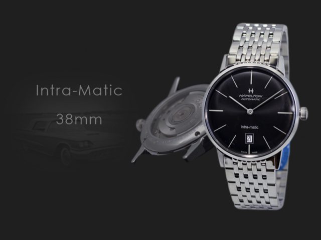 ハミルトン イントラマティック38MM ブラックブレス H38455131