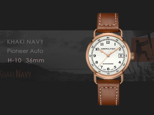 ハミルトン カーキネイビーパイオニアオート36mm PGPVD H78205553