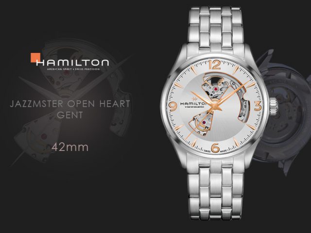 ハミルトン ジャズマスター オープンハート 42MM シルバー ブレス仕様 H32705151