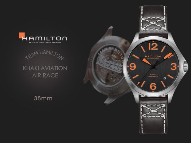 ハミルトン カーキエアレース チームハミルトン モデル 38MM H76235731