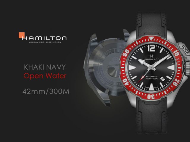 ハミルトン カーキネイビー オープンウォーター 42mm H77725335 レッドベゼル ラバー