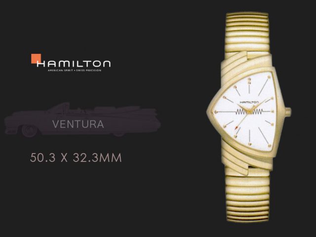 ハミルトン ベンチュラ イエローゴールドPVD フレックススチールブレス H24301111