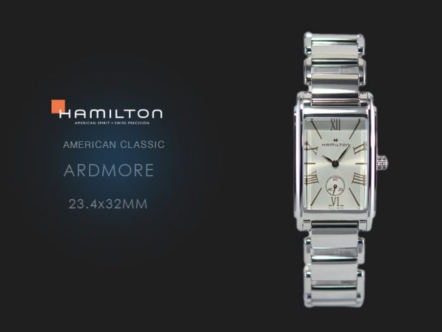 ハミルトン アードモア 23.4x32mm SSブレス仕様 H11421114